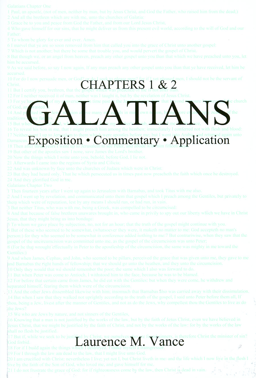 Galatians 1 & 2: Exposition, Commentary, Application, 168 pages, paperback, $5.95