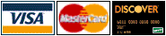 These major credit cards accepted